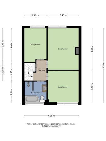 Floorplan - Mozartlaan 53, 5283 KB Boxtel